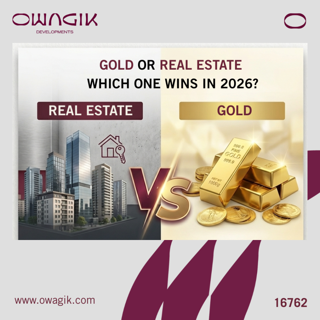 الاستثمار في الذهب أم العقار؟ مقارنة عميقة خلال آخر 5 سنوات